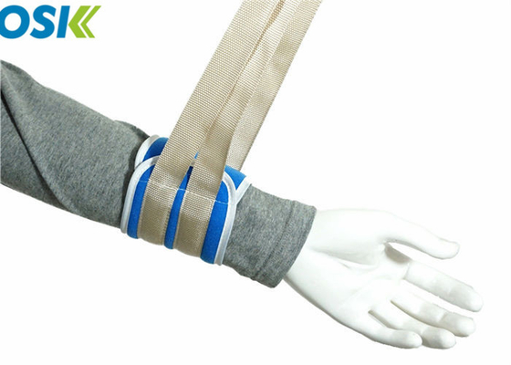 파란 참을성 있는 감금 결박, 손/연약한 사지 감금 벨크로 디자인 발